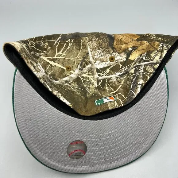 Jackie‎ Robinson Hat Men 7 1/2 Realtree Green 59Fifty New Era Fitted Cap